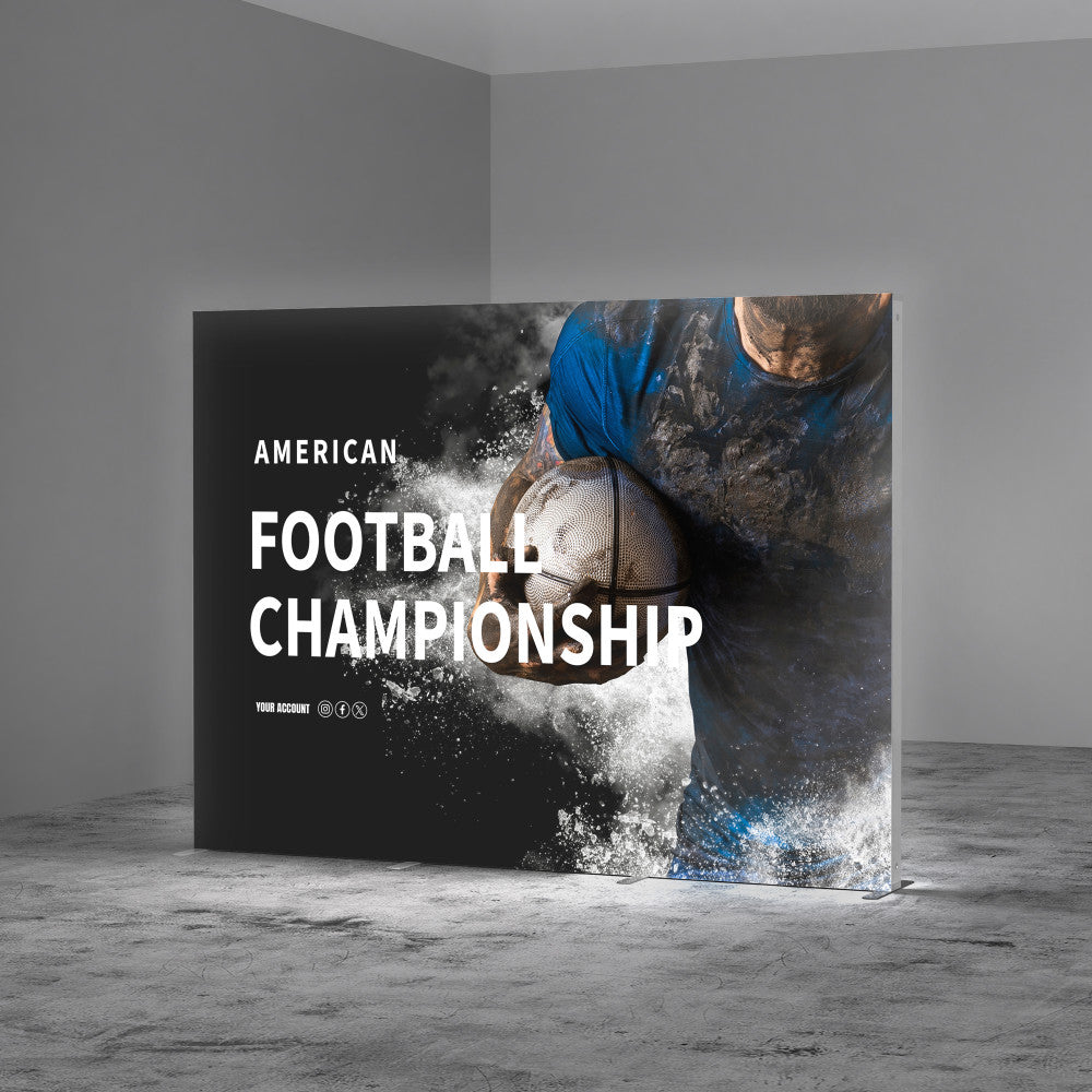 10ft Sleek Edgeless Graphic (SEG) Backlit Display