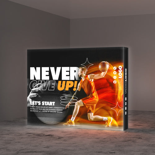 10ft Sleek Edgeless Graphic (SEG) Backlit Popup Display