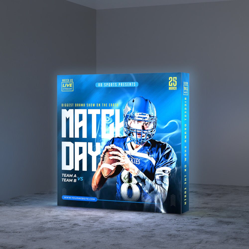 8ft Sleek Edgeless Graphic (SEG) Backlit Popup Display