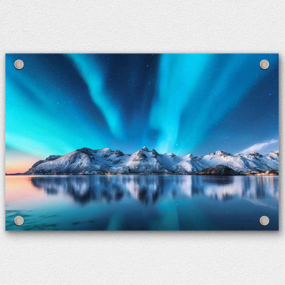Arte de pared acrílico con separadores personalizados