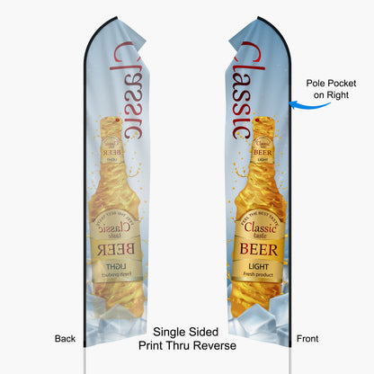 Bandera de plumas económica personalizada (4,8 m)